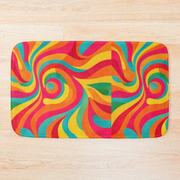 Item preview, 70s Retro Psychedelic Swirl Groovy Trippy Pattern designed and sold by Ela Design Studio .
