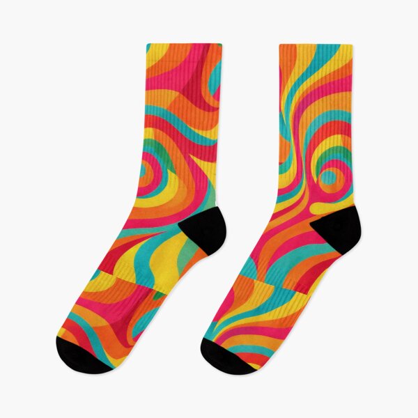 Item preview, 70s Retro Psychedelic Swirl Groovy Trippy Pattern designed and sold by Ela Design Studio .