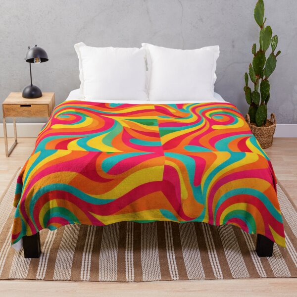 Item preview, 70s Retro Psychedelic Swirl Groovy Trippy Pattern designed and sold by Ela Design Studio .