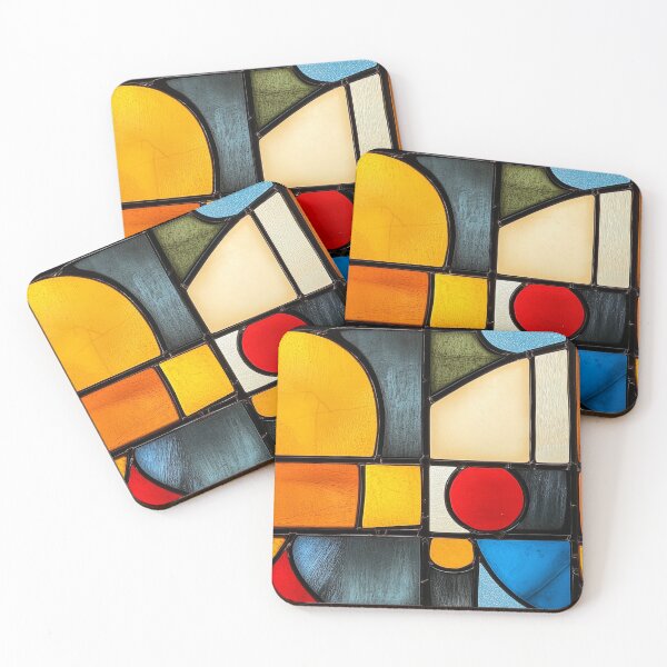 Item preview, Rainbow Curved Stained Glass Abstract Photo Texture designed and sold by DigitaICraft.