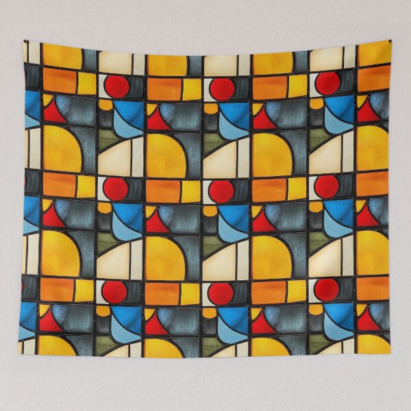 Item preview, Rainbow Curved Stained Glass Abstract Photo Texture designed and sold by DigitaICraft.