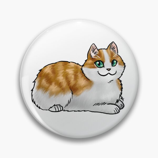 Item preview, Cat - Cymric - Orange Tabby No Tail designed and sold by Jennifer Stolzer.