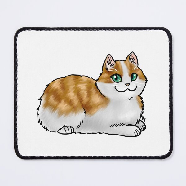 Item preview, Cat - Cymric - Orange Tabby No Tail designed and sold by Jennifer Stolzer.