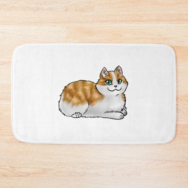Item preview, Cat - Cymric - Orange Tabby No Tail designed and sold by Jennifer Stolzer.