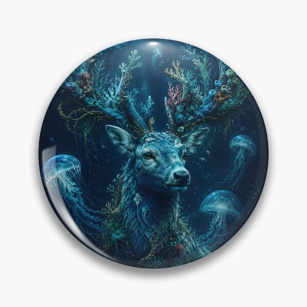 Item preview, Ocean Spirit Stag T-Shirt designed and sold by DCdigitalgrowth.