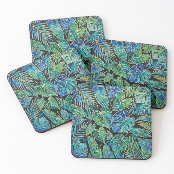 Item preview, Blue and Green Tropical Leaves designed and sold by GraphicsClub.