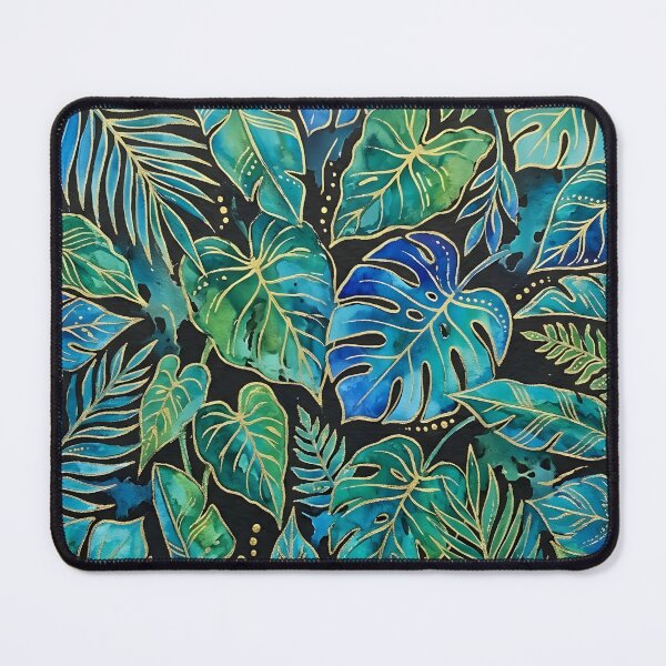 Item preview, Blue and Green Tropical Leaves designed and sold by GraphicsClub.