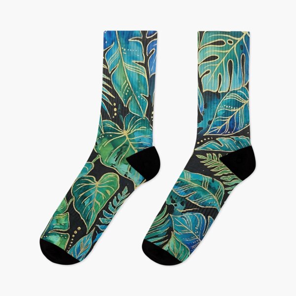 Item preview, Blue and Green Tropical Leaves designed and sold by GraphicsClub.