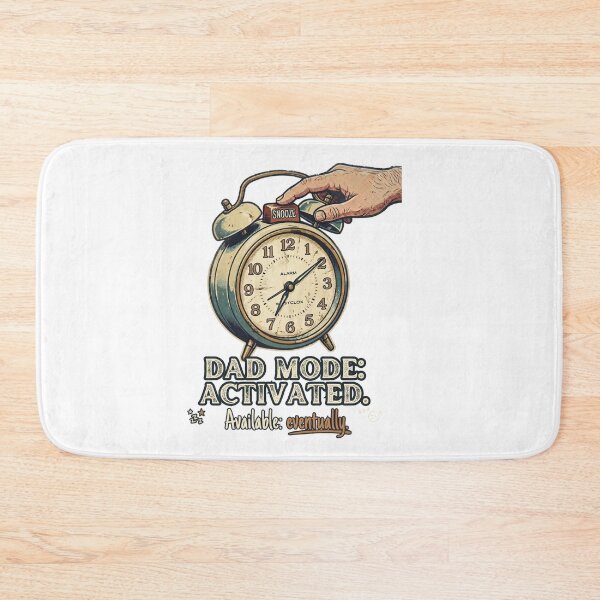 Artikelvorschau, Wecker mit aktiviertem Papa-Modus – Vintage-Humor entworfen und verkauft von laughingshirts.