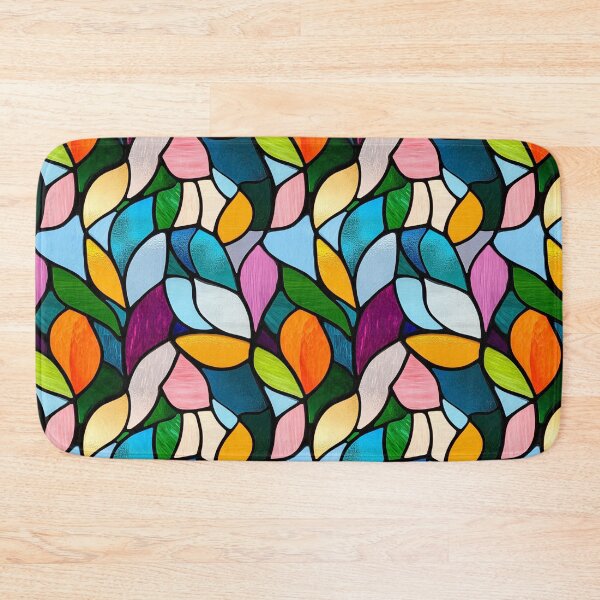 Item preview, Organic Leaf Petal Stained Glass Abstract Photo Texture designed and sold by DigitaICraft.