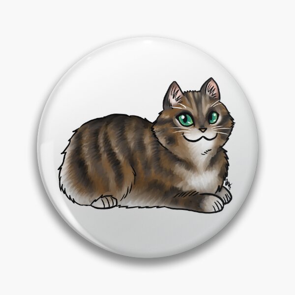 Item preview, Cat - Cymric - Brown Tabby No Tail designed and sold by Jennifer Stolzer.