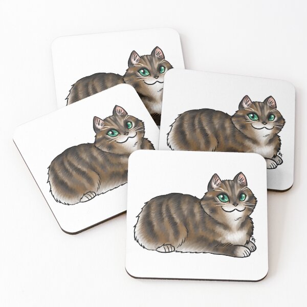 Item preview, Cat - Cymric - Brown Tabby No Tail designed and sold by Jennifer Stolzer.