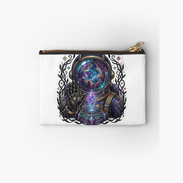 Item preview, Cosmic Astronaut Galaxy Crystal Space Art designed and sold by JeevanStickers.