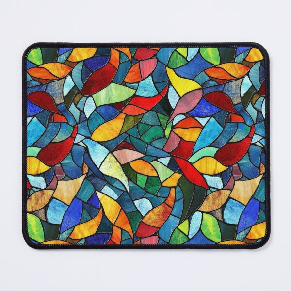 Item preview, Wave Flow Stained Glass Abstract Photo Texture designed and sold by DigitaICraft.