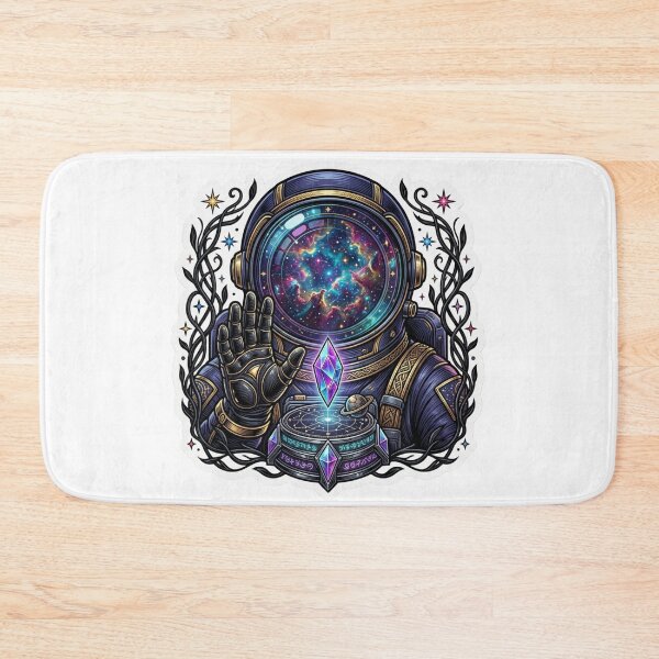 Item preview, Cosmic Astronaut Galaxy Crystal Space Art designed and sold by JeevanStickers.