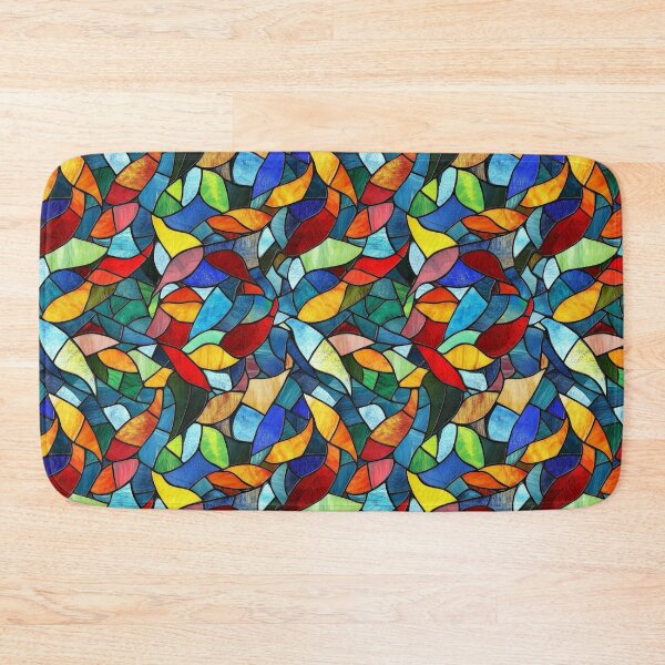 Item preview, Wave Flow Stained Glass Abstract Photo Texture designed and sold by DigitaICraft.