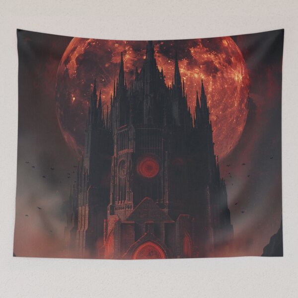 Item preview, Cathedral Beneath The Blood Moon designed and sold by QuantumDrift.