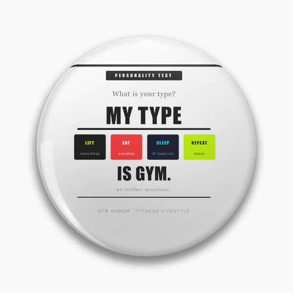 Item preview, My Personality Type Is Gym Funny Fitness Humor Lift Eat Sleep designed and sold by Mega-Shopping.