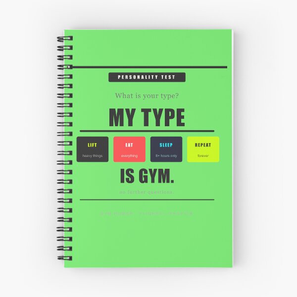 Item preview, My Personality Type Is Gym Funny Fitness Humor Lift Eat Sleep designed and sold by Mega-Shopping.