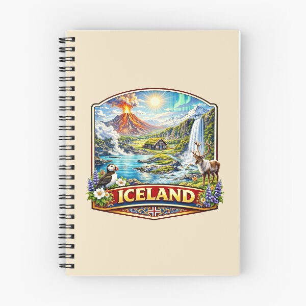 Item preview, Iceland - Volcano, Waterfall and Arctic Landscape designed and sold by Myra365Art.