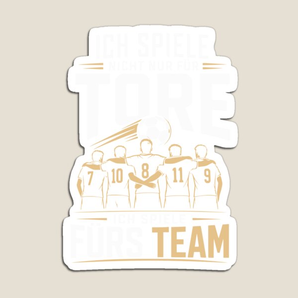 Artikelvorschau, Ich spiele nicht nur für Tore, ich spiele fürs Team, Fussball entworfen und verkauft von FreshPixelArt.