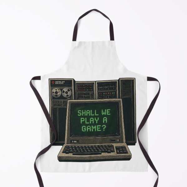Item preview, Shall We Play A Game Retro Computer designed and sold by Scorpion Creative.