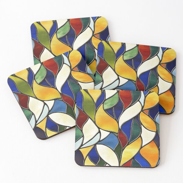 Item preview, Dense Organic Stained Glass Abstract Photo Texture designed and sold by DigitaICraft.