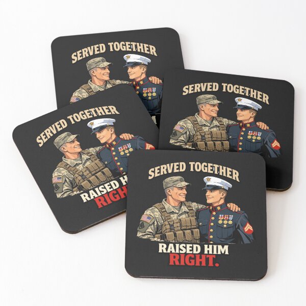 Item preview, Served Together Raised Him Right Military Family designed and sold by Tsugraf Designs.