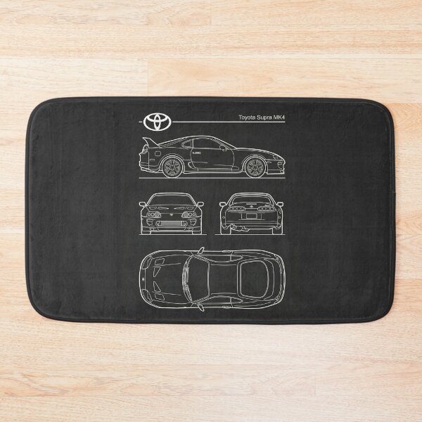Item preview, Toyota Supra MK4 Blueprint JDM Legend Sport Car Outline designed and sold by Motorline44.