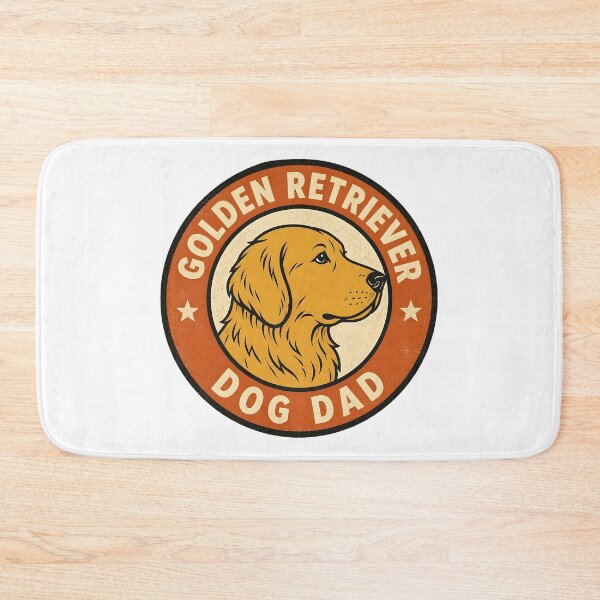 Item preview, Golden Retriever Service and Repair - Vintage Dog Dad Garage Badge designed and sold by Breed And Build.