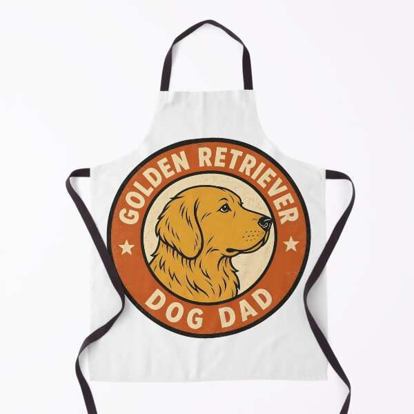 Item preview, Golden Retriever Service and Repair - Vintage Dog Dad Garage Badge designed and sold by Breed And Build.
