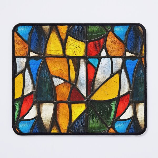 Item preview, Vintage Geometric Stained Glass Abstract Photo Texture designed and sold by DigitaICraft.