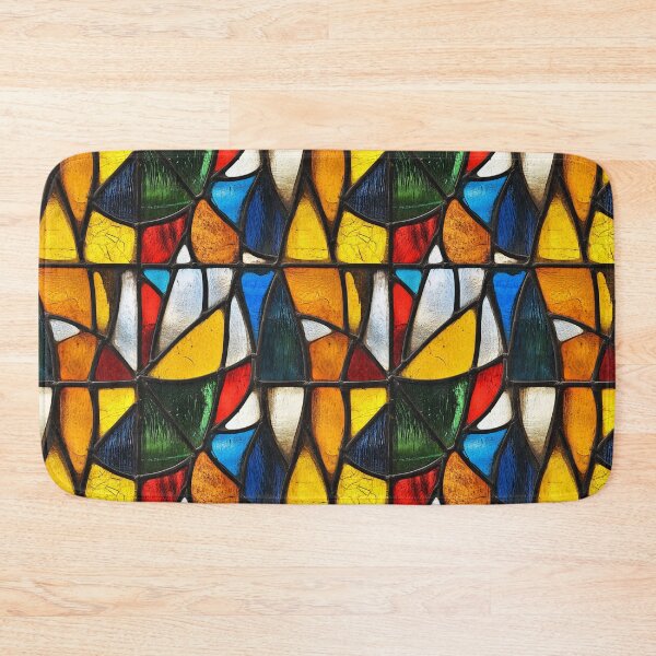 Item preview, Vintage Geometric Stained Glass Abstract Photo Texture designed and sold by DigitaICraft.