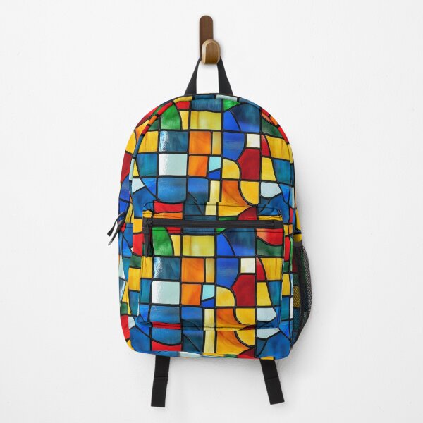 Item preview, Primary Colour Geometric Stained Glass Abstract Photo Texture designed and sold by DigitaICraft.