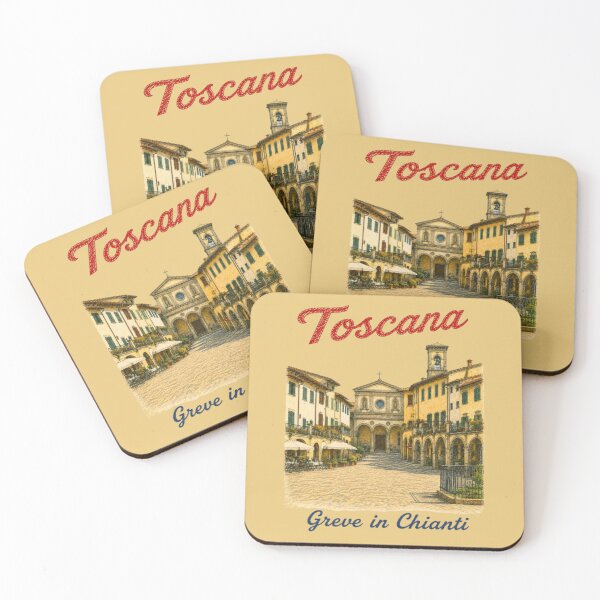 Item preview, Strike in Chianti, Tuscany - Italian square vintage illustration designed and sold by JOANNASKAH.