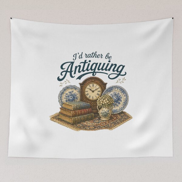 Item preview, I’d Rather Be Thrifting – Vintage Thrift Shop Lover Retro Design designed and sold by DoodloraStudio.