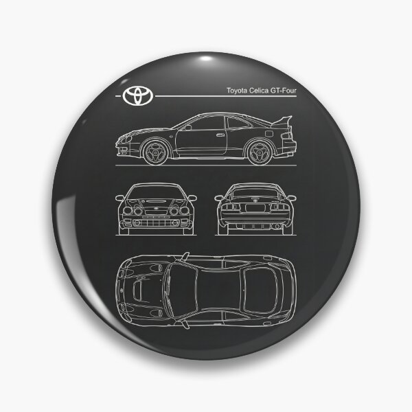 Item preview, Toyota Celica GT-Four Blueprint JDM Rally Car Outline designed and sold by Motorline44.