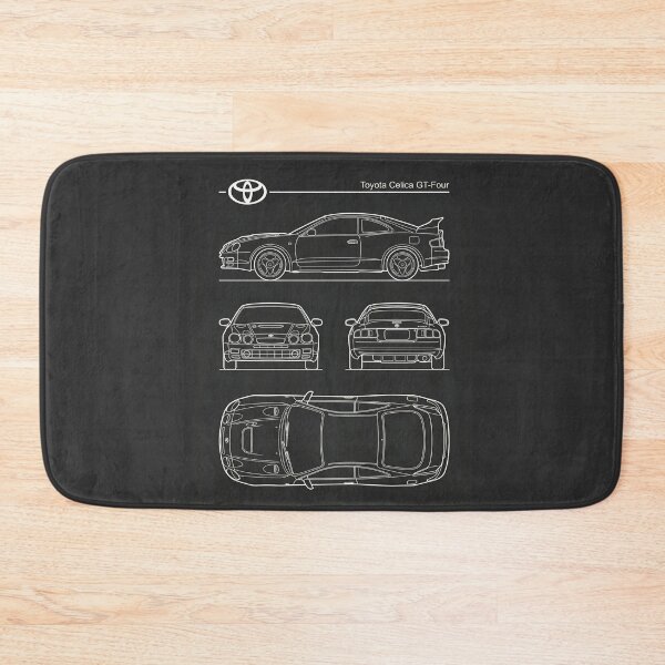 Item preview, Toyota Celica GT-Four Blueprint JDM Rally Car Outline designed and sold by Motorline44.