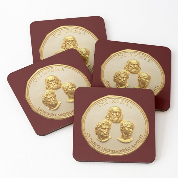 Item preview, Golden Wax Seal, The Divine 3, Leonardo, Michelangelo, Raphael - Renaissance designed and sold by TB-73.