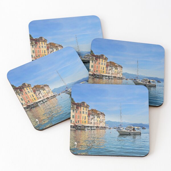 Item preview, Puerto natural con yates designed and sold by Alla Gill.