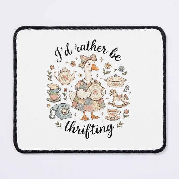 Item preview, I’d Rather Be Thrifting – Vintage Thrift Shop Lover Retro Design designed and sold by DoodloraStudio.