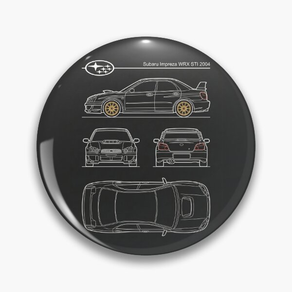 Item preview, 2004 Subaru Impreza WRX STI Blueprint JDM Blobeye Rally Outline designed and sold by Motorline44.