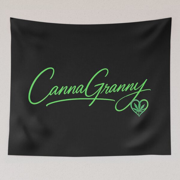 Item preview, CannaGranny™ Signature Logo Green Script designed and sold by  CannaGranny™ .
