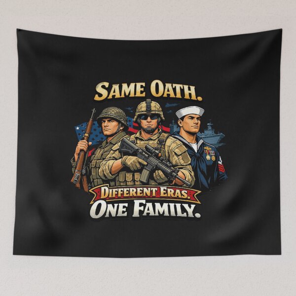 Item preview, Same Oath Different Eras One Family Military designed and sold by Tsugraf Designs.