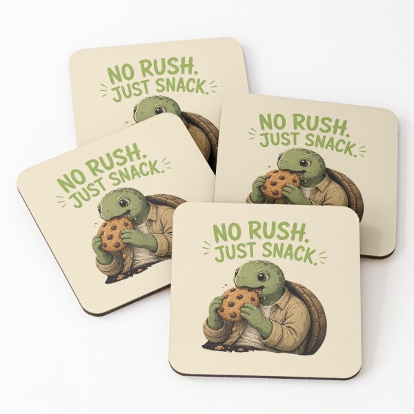 Item preview, No Rush Just Snack Turtle T-Shirt – Funny Cookie Lover Slow Life Shirt designed and sold by Aimetoi.
