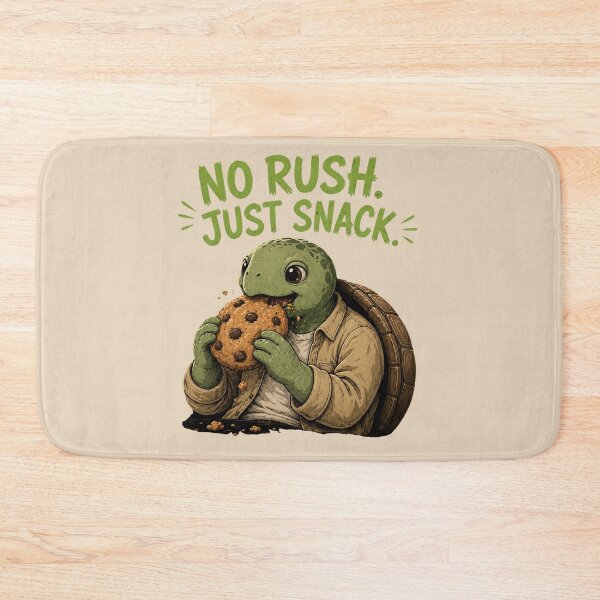 Item preview, No Rush Just Snack Turtle T-Shirt – Funny Cookie Lover Slow Life Shirt designed and sold by Aimetoi.