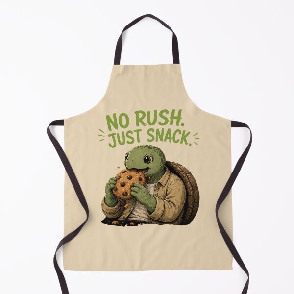 Item preview, No Rush Just Snack Turtle T-Shirt – Funny Cookie Lover Slow Life Shirt designed and sold by Aimetoi.