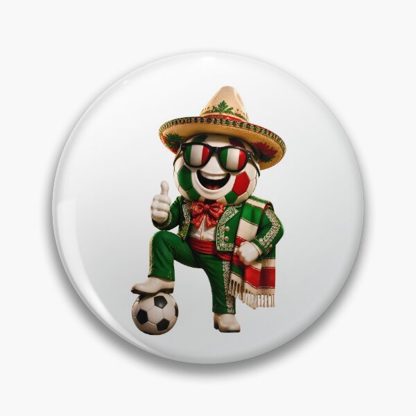 Item preview, Mexico Soccer Mascot Funny Football Cartoon Graphic designed and sold by ArtSpark Studio.