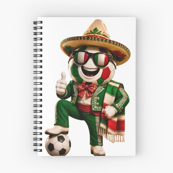 Item preview, Mexico Soccer Mascot Funny Football Cartoon Graphic designed and sold by ArtSpark Studio.