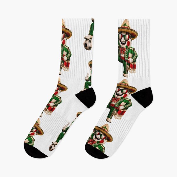 Item preview, Mexico Soccer Mascot Funny Football Cartoon Graphic designed and sold by ArtSpark Studio.